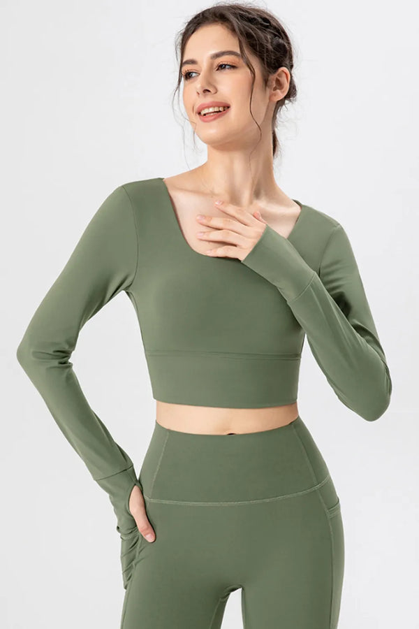 Square Neck Crisscross Tee