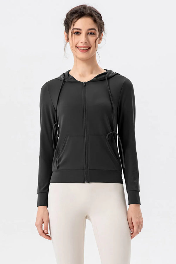 Drawstring Hooded Jacket