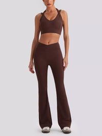 Conjunto Seamless Top Cruzado y Legging