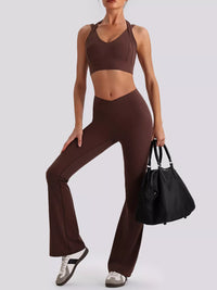 Conjunto Seamless Top Cruzado y Legging