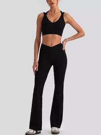 Conjunto Seamless Top Cruzado y Legging