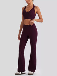 Conjunto Seamless Top Cruzado y Legging