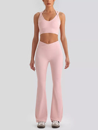 Conjunto Seamless Top Cruzado y Legging