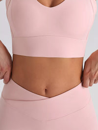 Conjunto Seamless Top Cruzado y Legging