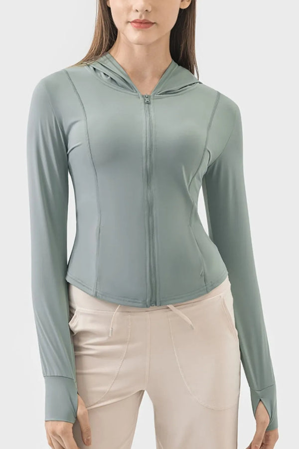 Hooded Jacket with Pockets